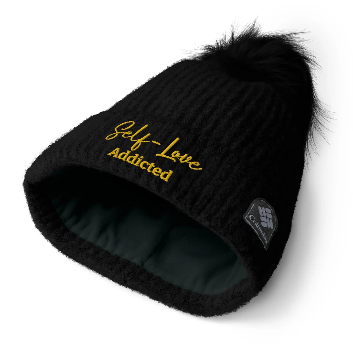 Winter Hats - Self Love - Columbia pom-pom beanie with Embroidery-1