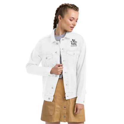 Unisex denim jacket The Rebel Girl in Me will never die-3